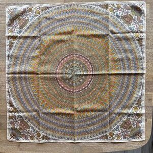 Beautifully Designed Multicolored Square Vintage Scarf